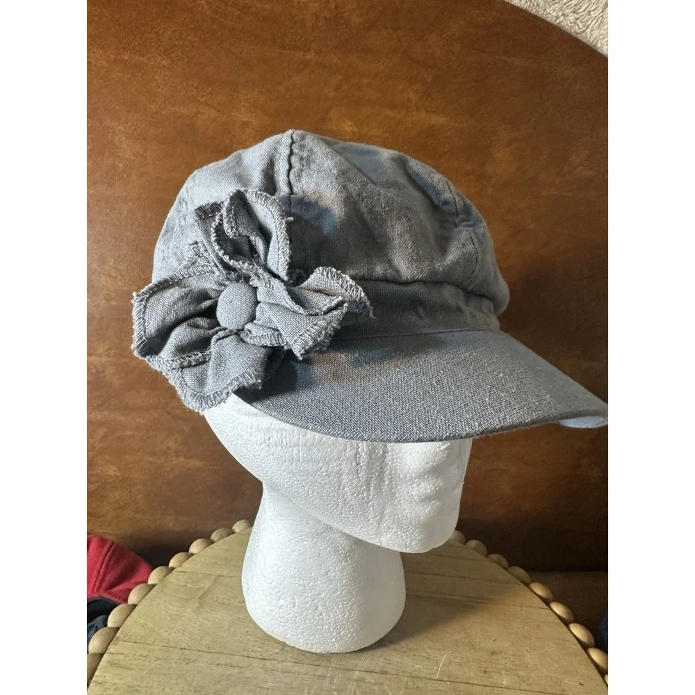 VTG  Newsboy Hats, Lot Of 5 M-L denim  Tweed Wool Cotton Corduroy Look